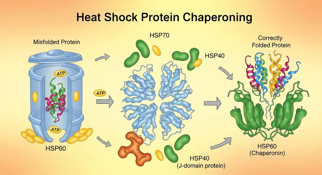 schéma explicatif HSPs mécanisme